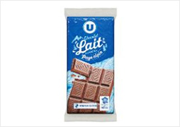 U Chocolat au lait alpin 3 Tablettes de 100g, 300g