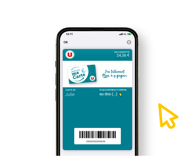 La Carte U directement dans votre Wallet