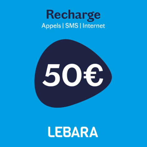 Recharge Lebara Mobile 50€