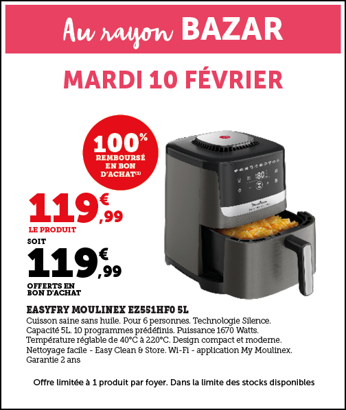 Promotion au rayon bazar