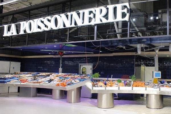 Le rayon poissonnerie