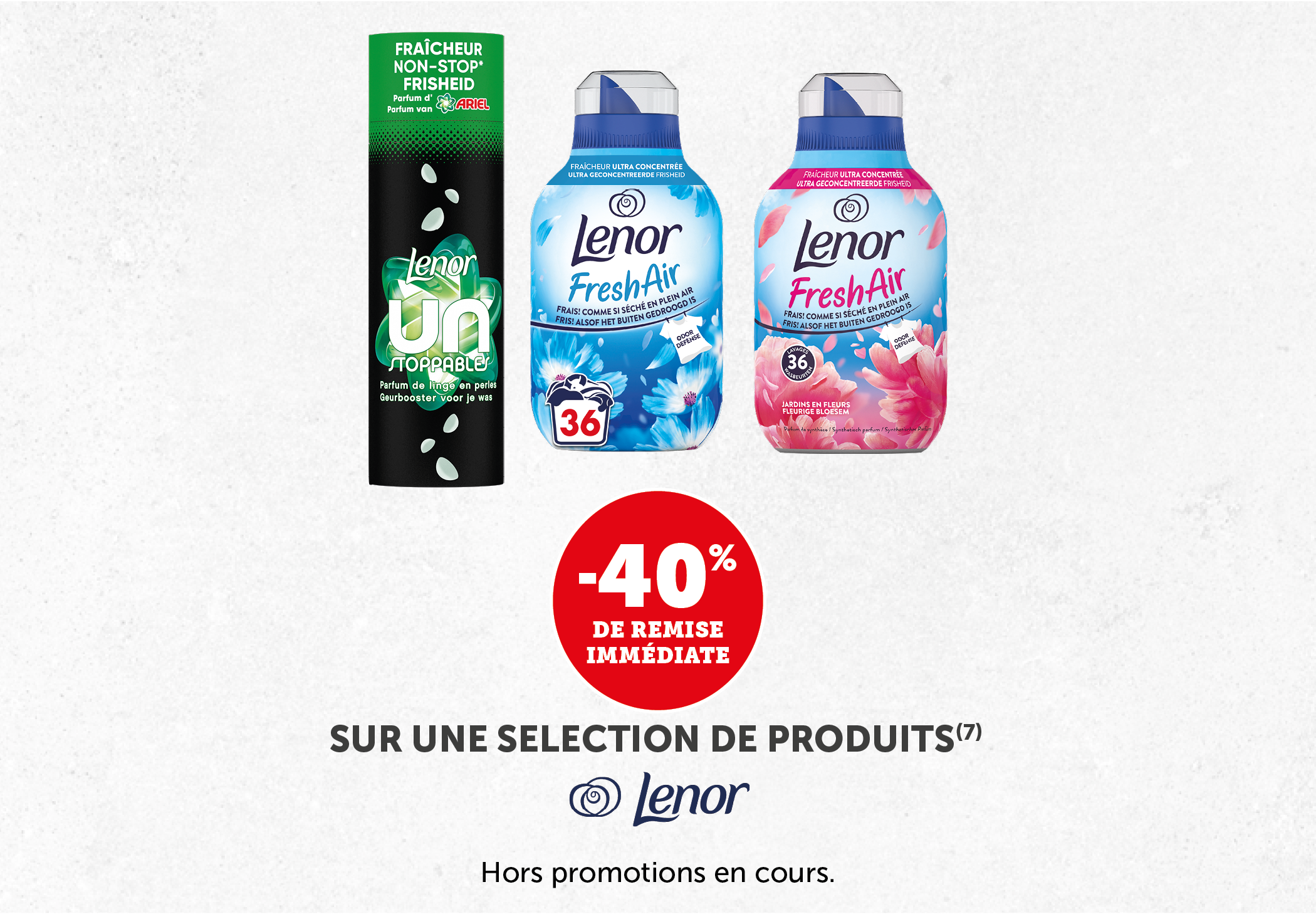 -40% sur une sélection de produits Lenor