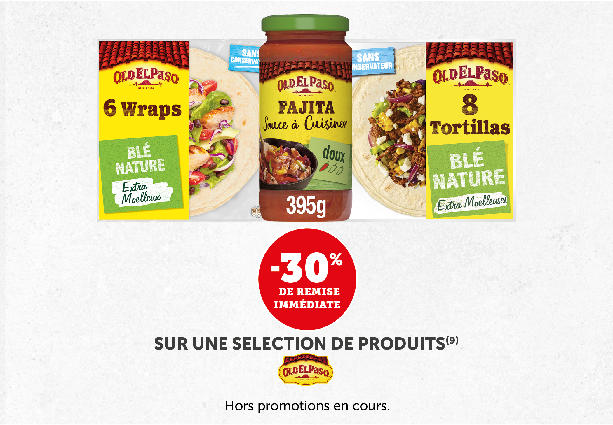 -30% sur une sélection de produits Old el paso