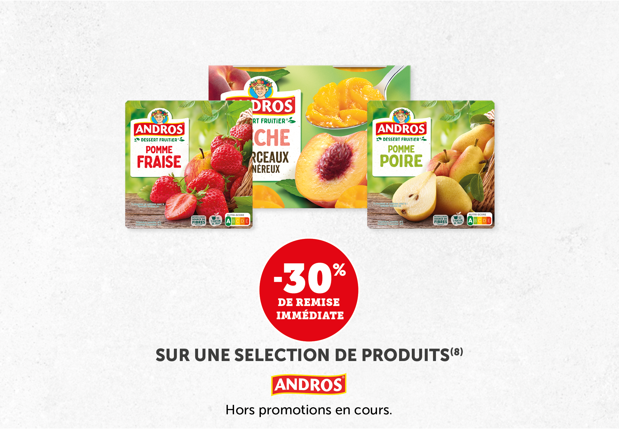-30% sur une sélection de produits Andros