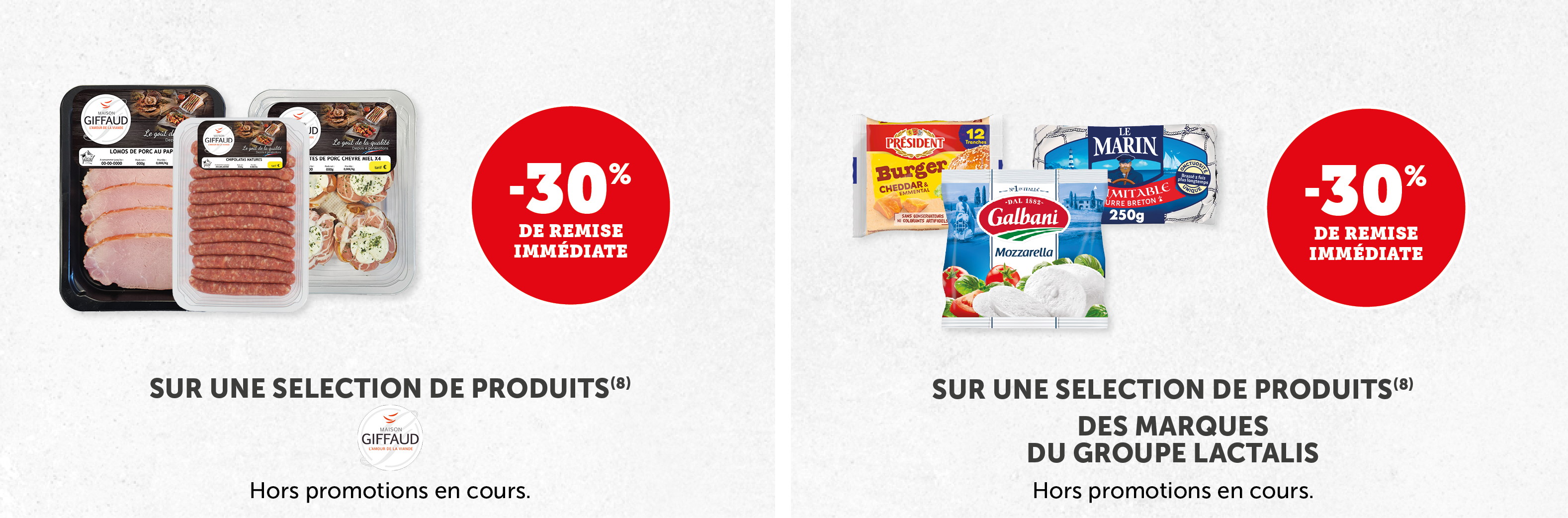 -30% sur une sélection de produits Gifaud et marques du groupe Lactalis