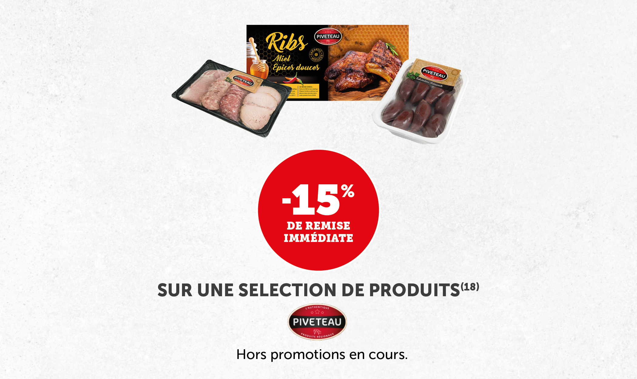 -15% de remise immédiate sur une sélection de produits Piveteau