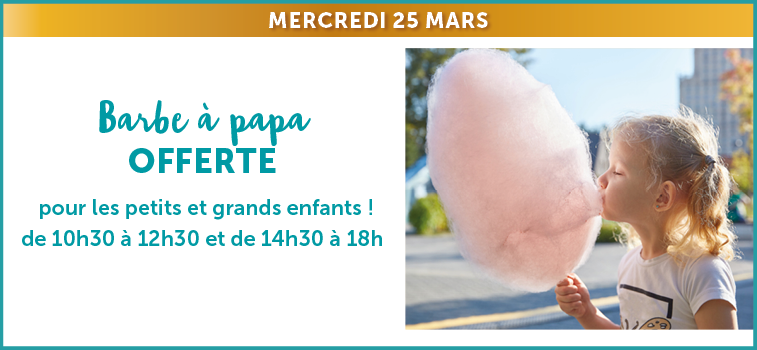 Barbe à papa offerte