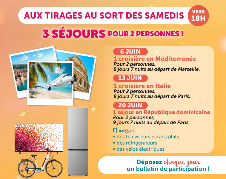 2ème chance : aux tirages au sort des samedis