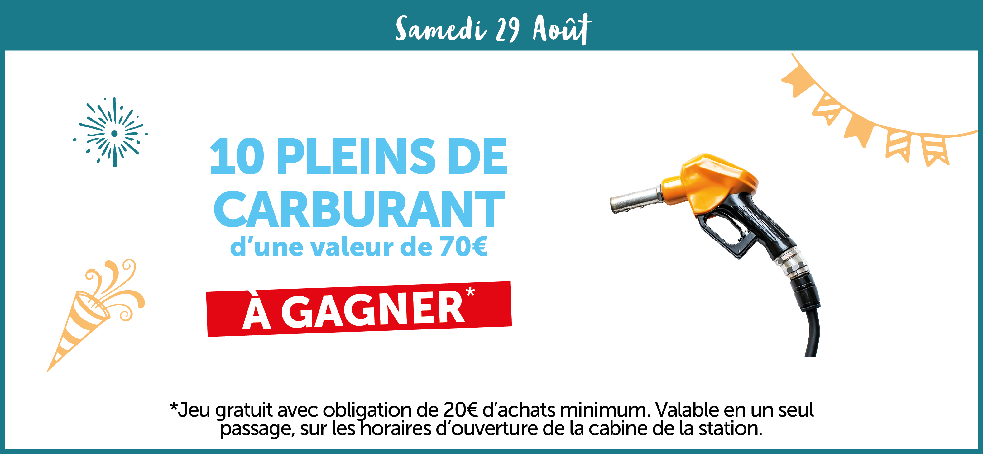 10 pleins de carburant à gagner