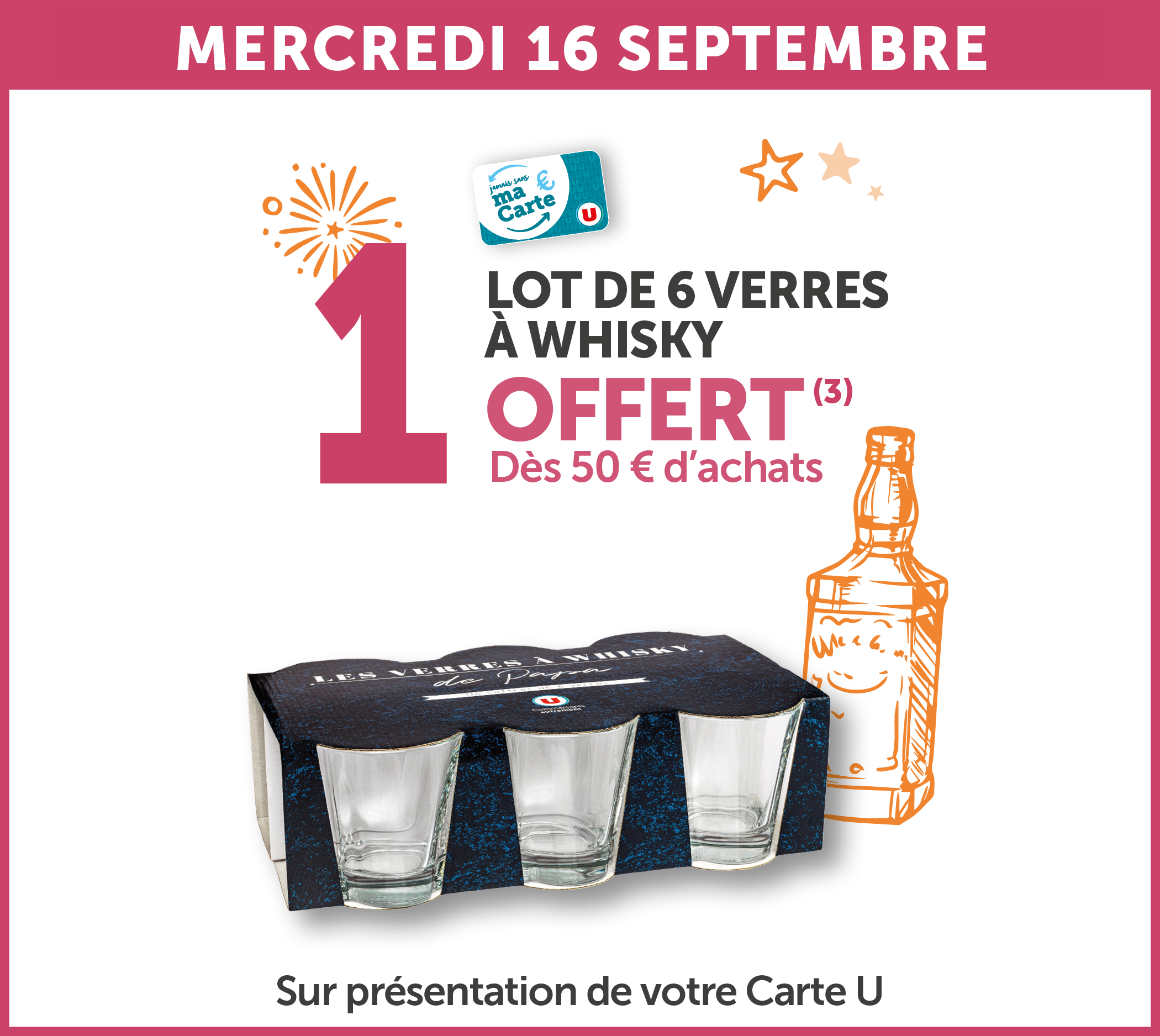 1 lot de 6 verres à whisky offert dès 50€ d'achats