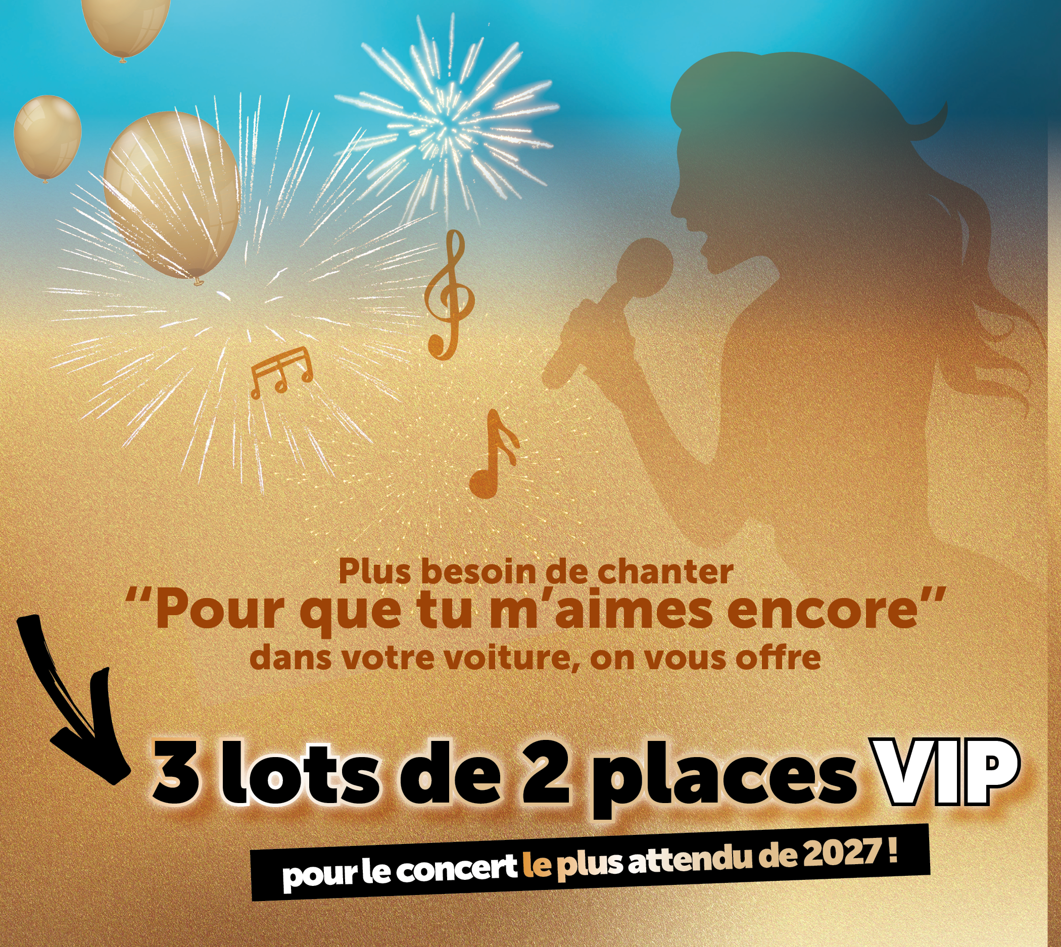 3 lotes de 2 places VIP