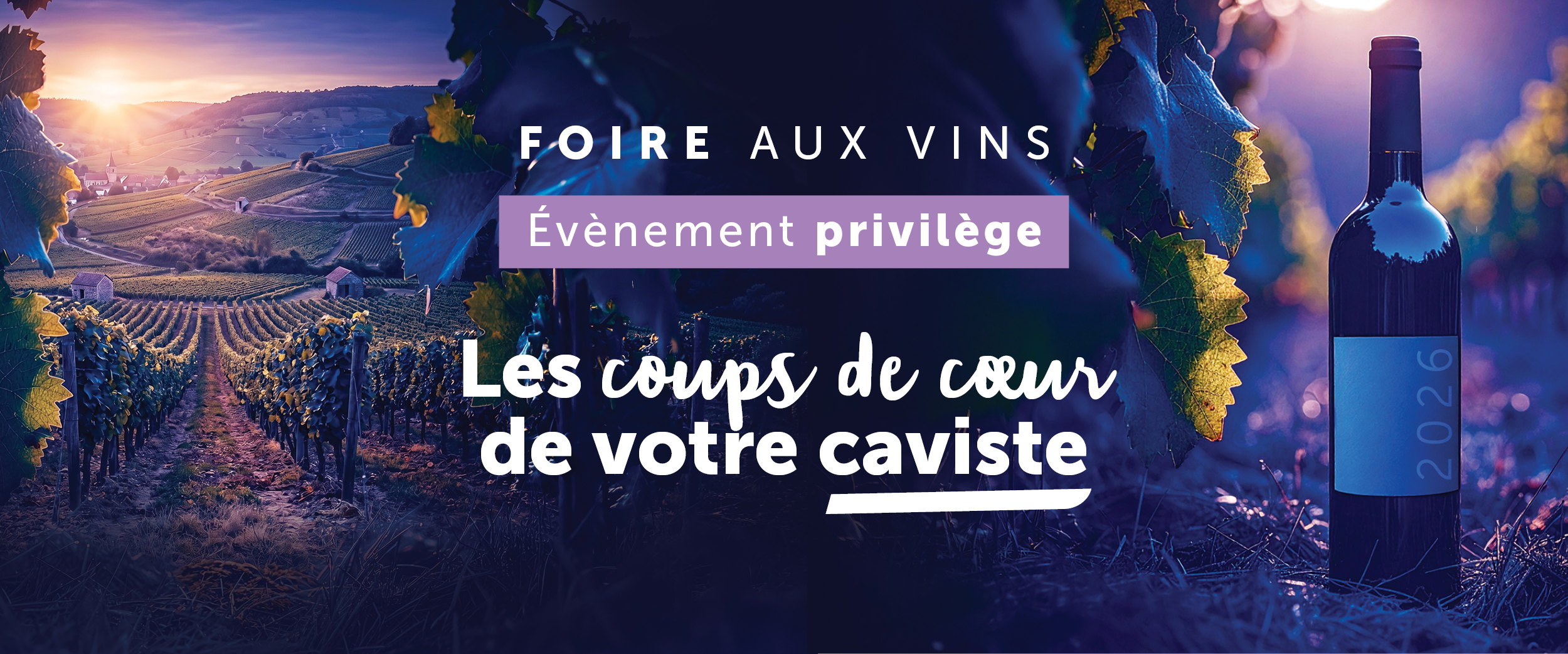 Foire aux vins évènement privilège