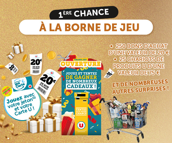 Première chance à la borne de jeu