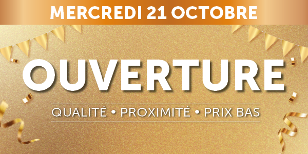 Ouverture le mercredi 21 octobre