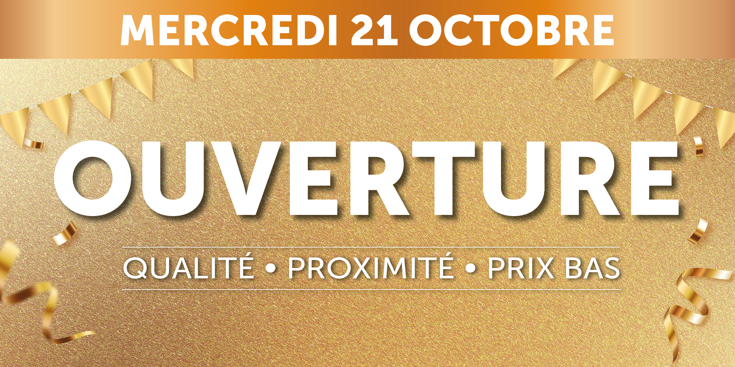 Ouverture le mercredi 21 octobre