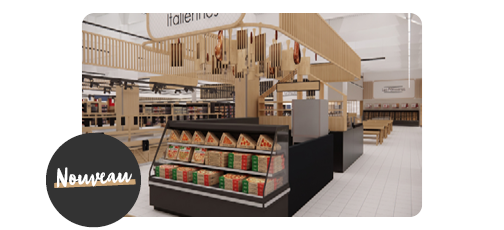 Nouveau : pizzas préparées sur place