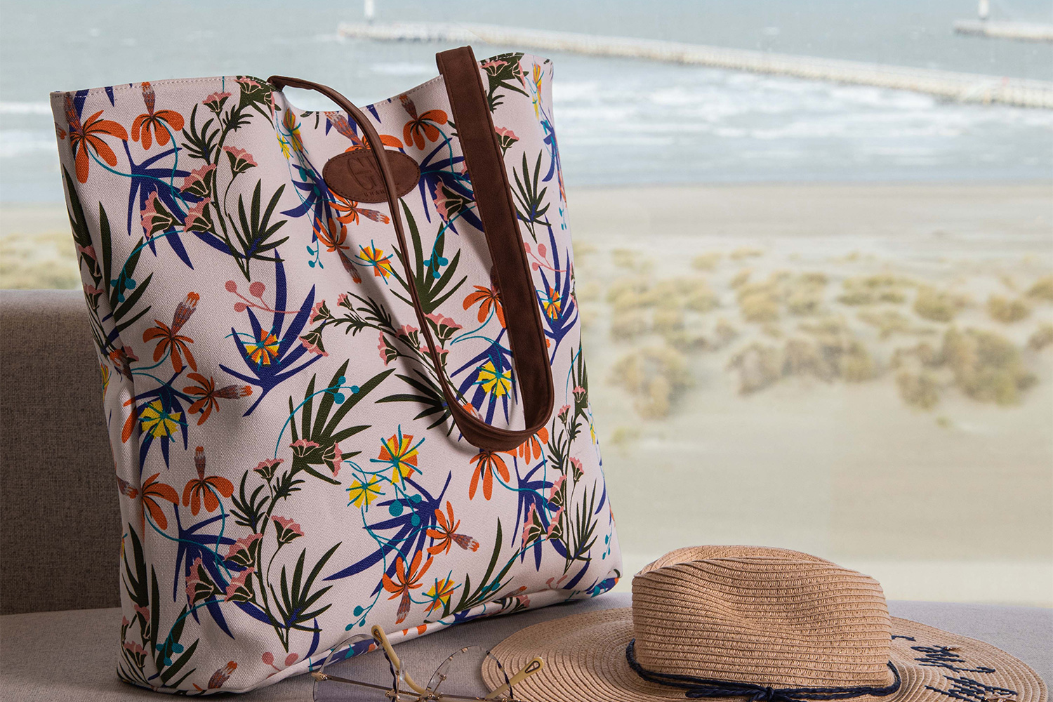 Sac de plage 50x40x15 cm