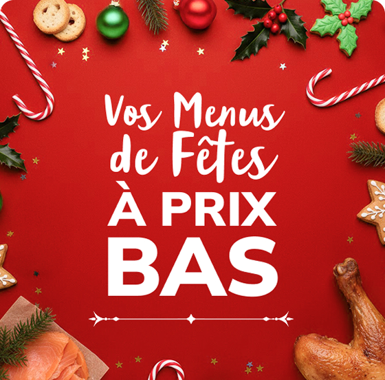 Repas de fêtes à prix bas