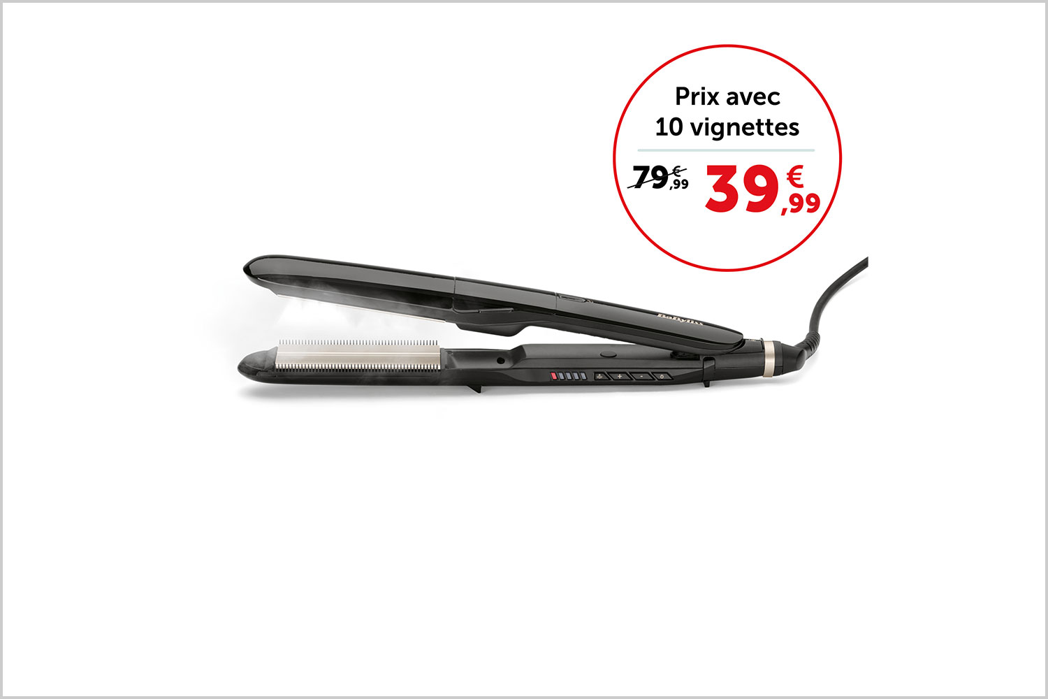 Prix avec 10 vignettes 39,99€, sans vignette 79,99€