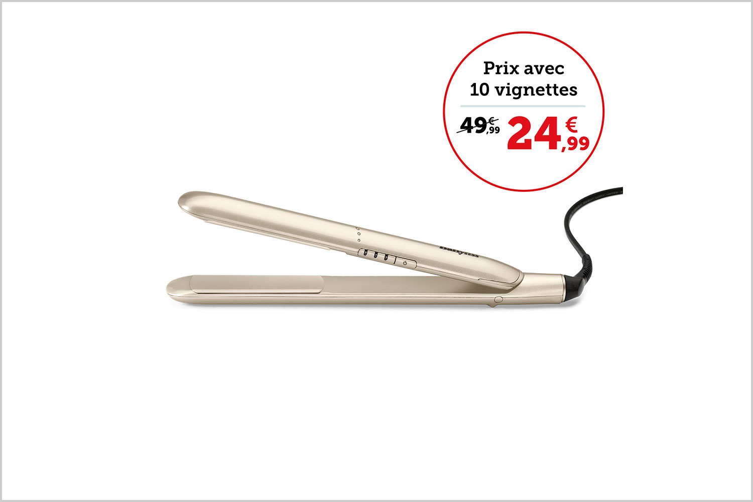 Prix avec 10 vignettes 24,99€, sans vignette 49,99€