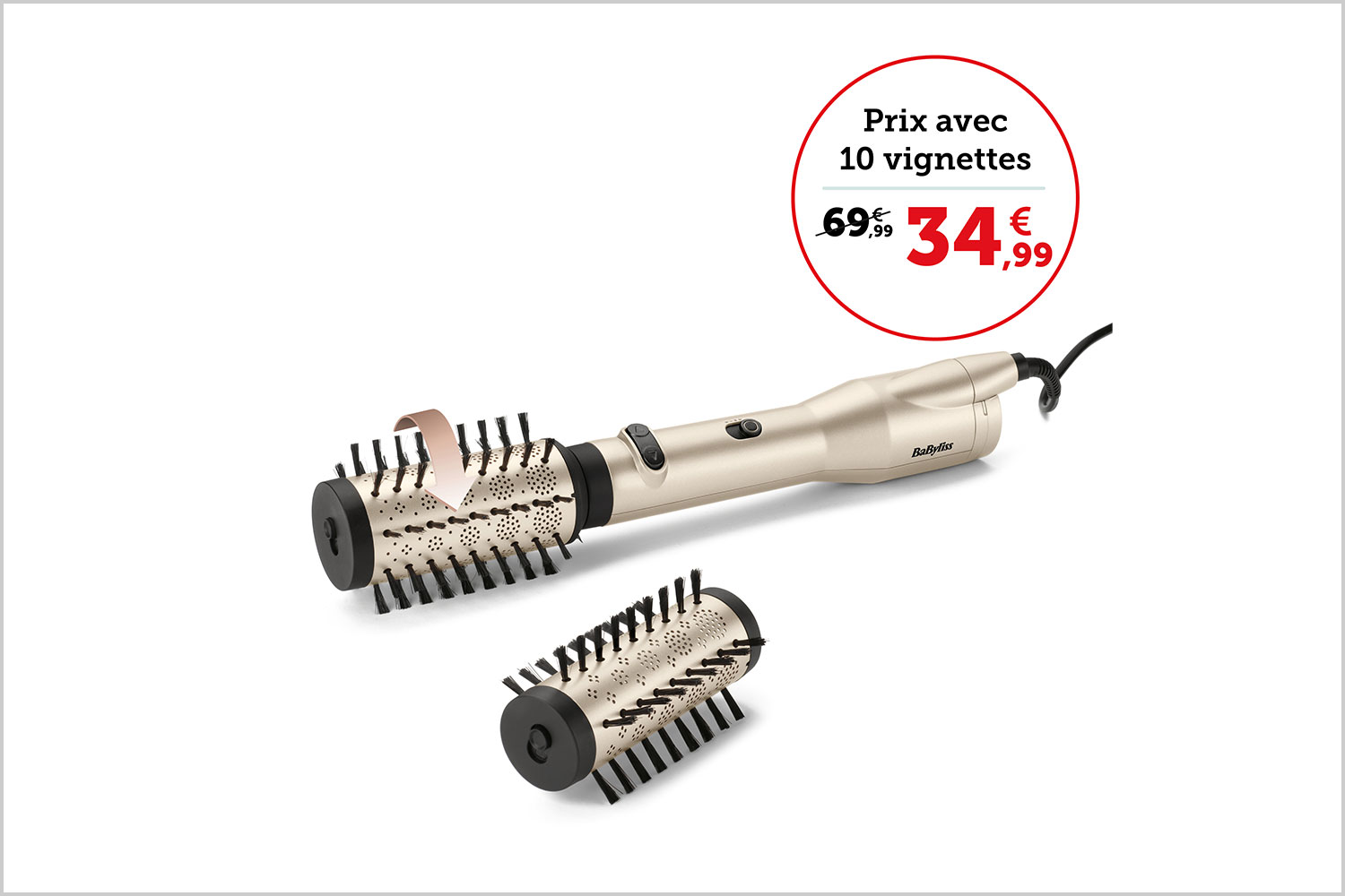 Prix avec 10 vignettes 34,99€, sans vignette 69,99€