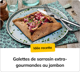 recette de galettes de sarrasin au jambon