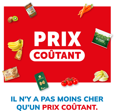 prix coûtant sur les produits U du quotidien et les fruits et légumes