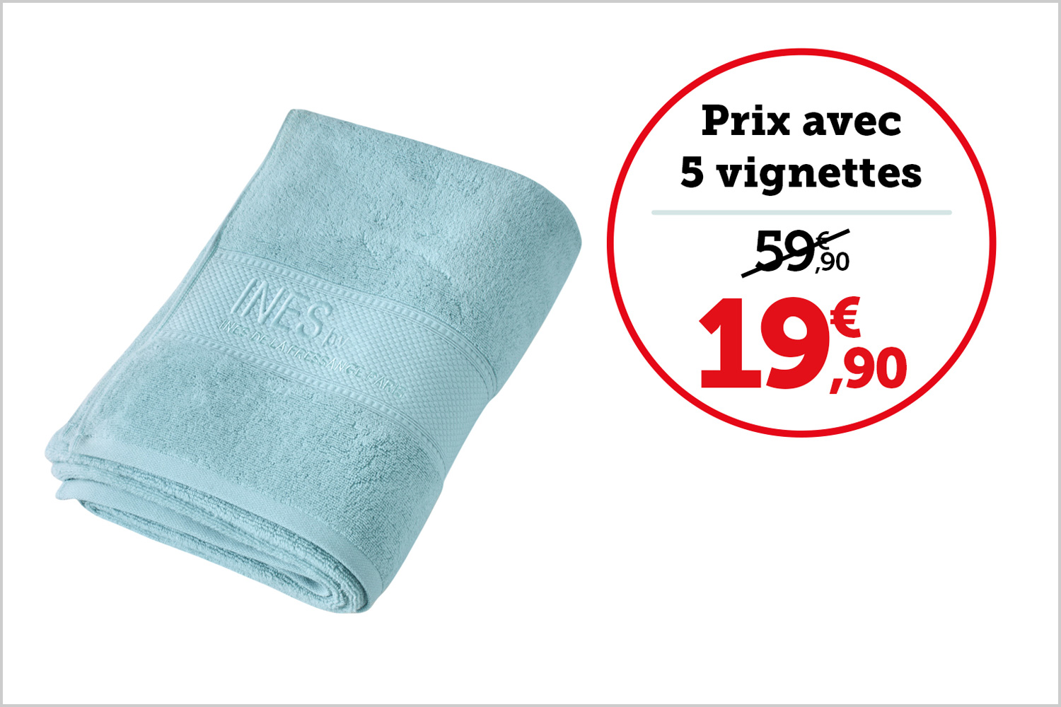 DRAP DE DOUCHE 70 x 140 cm | Bleu