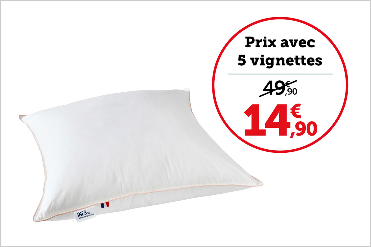 LOT DE 2 TAIES D’OREILLER "ENVOL" 50 x 70 cm