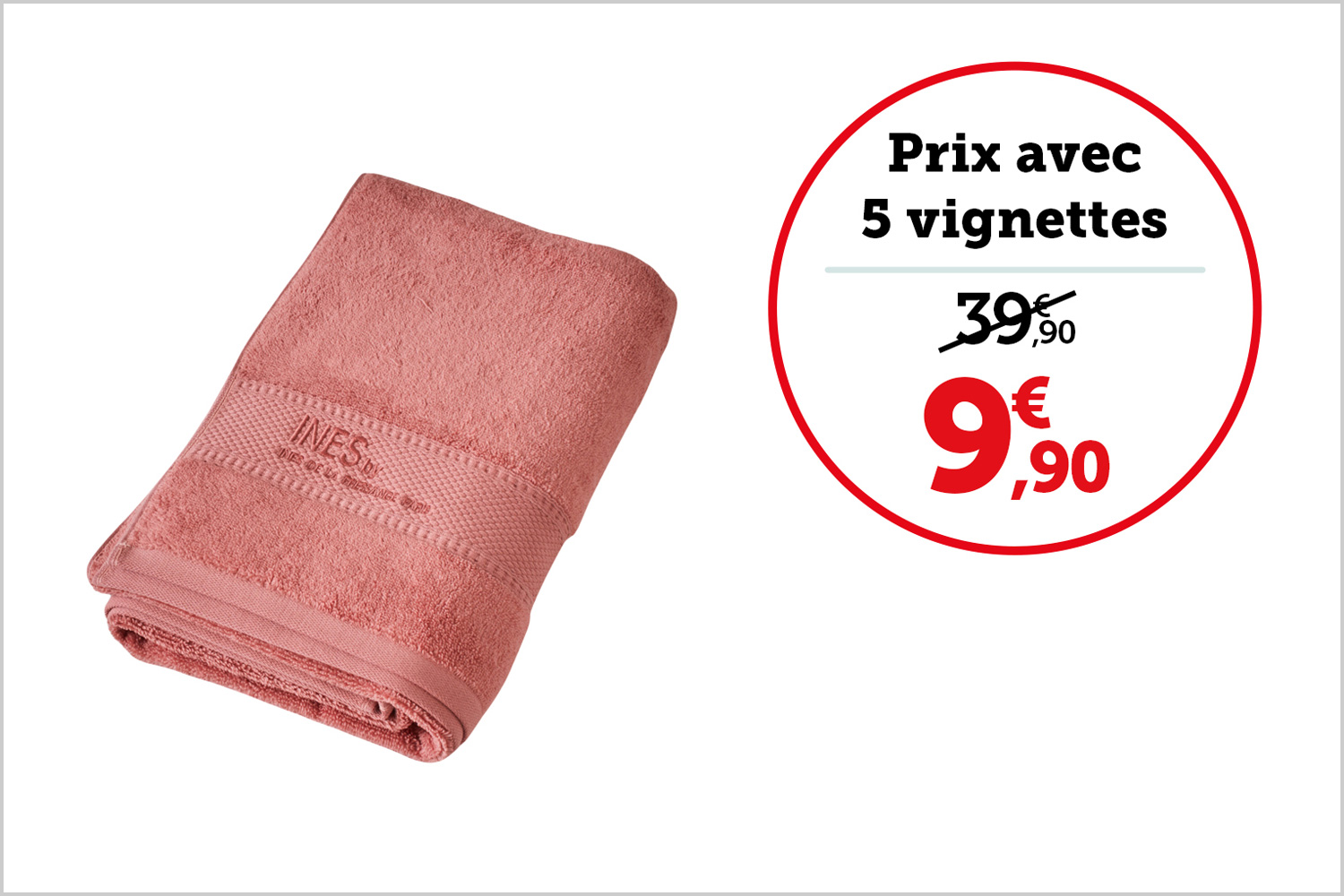 DRAP DE DOUCHE 70 x 140 cm | Rouge