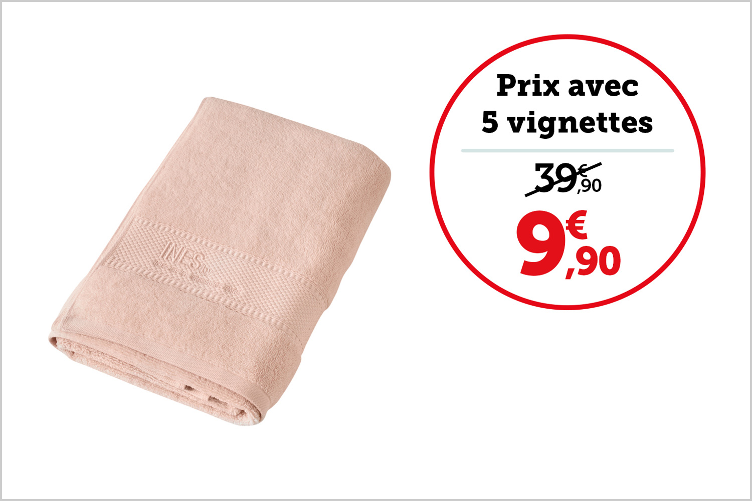 DRAP DE DOUCHE 70 x 140 cm | Rose