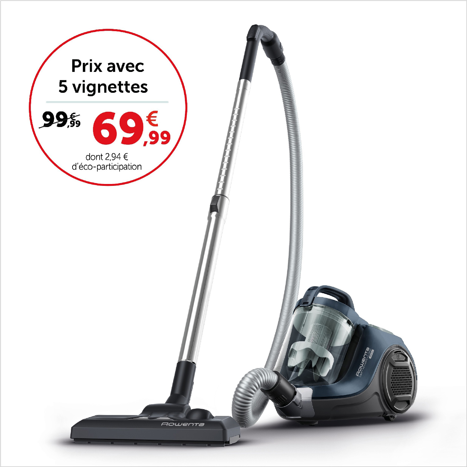 Prix avec 5 vignettes 69,99€, sans vignettes 99,99€