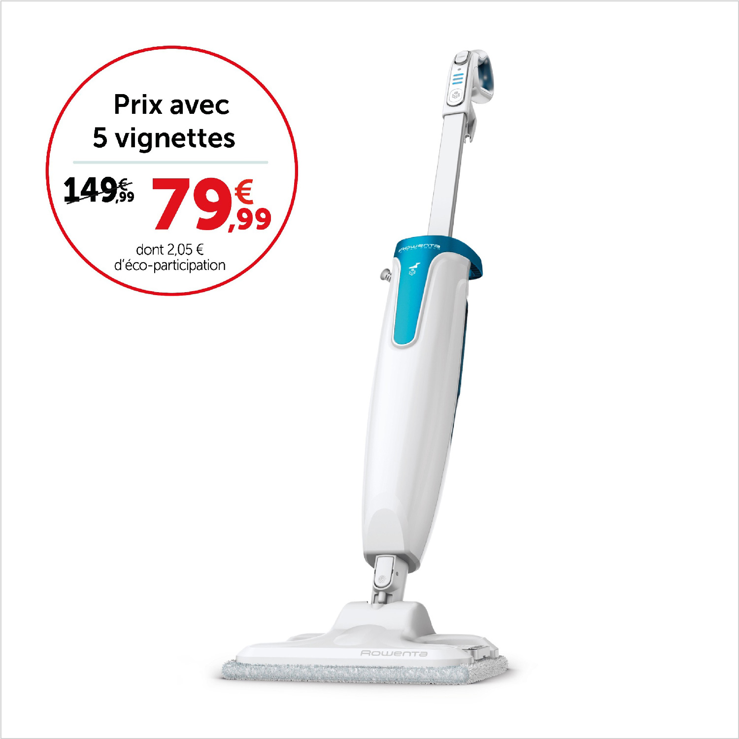 Prix avec 5 vignettes 79,99€, sans vignettes 149,99€