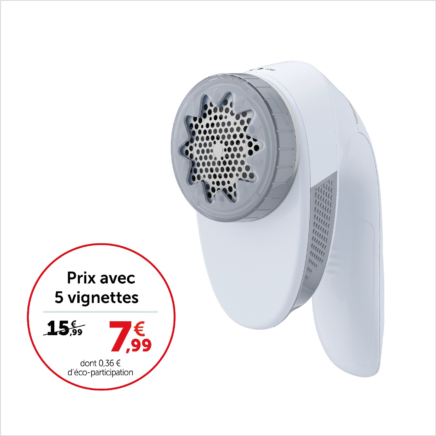 Prix avec 5 vignettes 7,99€, sans vignettes 15,99€