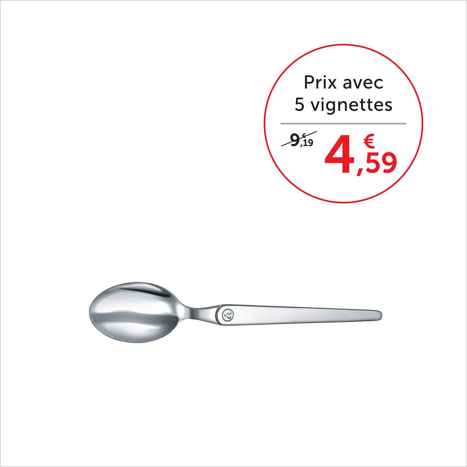 Prix avec 5 vignettes 4,59€, sans vignette 9,19€