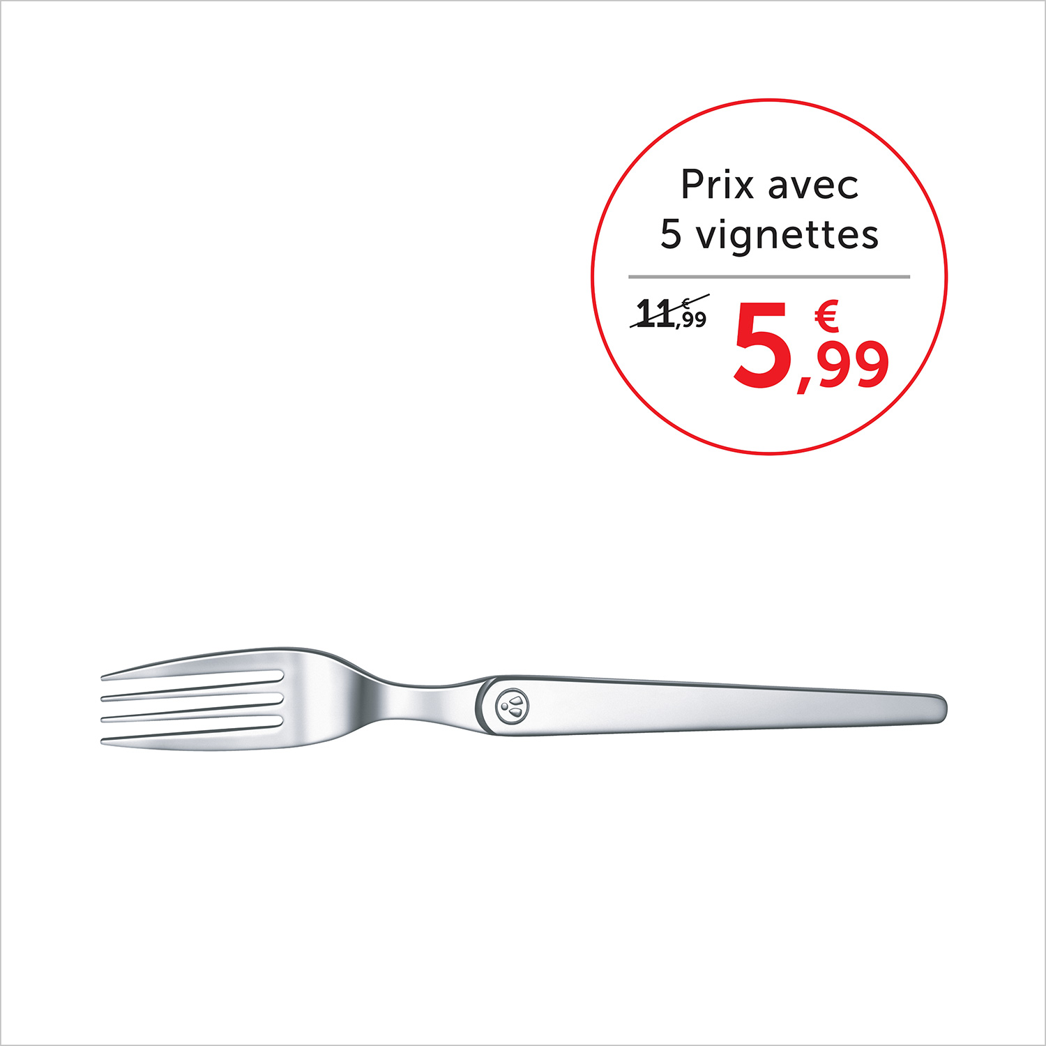 Prix avec 5 vignettes 5,99€, sans vignettes 11,99€