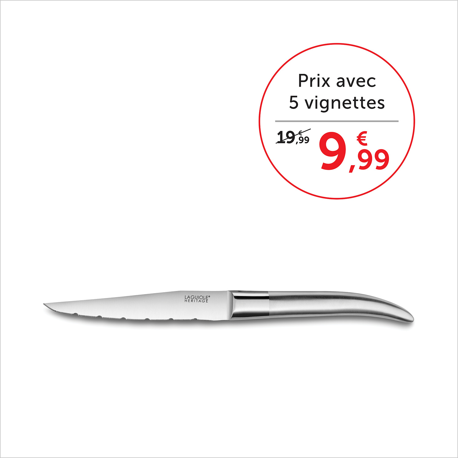 Prix avec 5 vignettes 9,99€, sans vignettes 19,99€