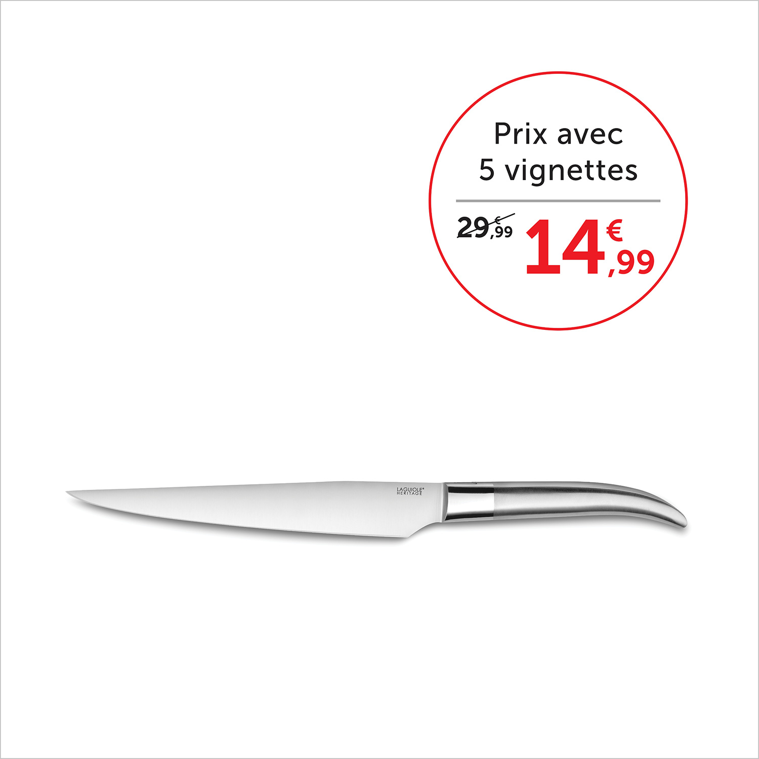 Prix avec 5 vignettes 14,99€, sans vignette 29,99€