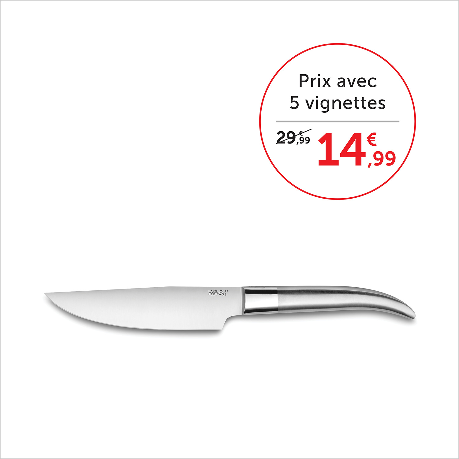 Prix avec 5 vignettes 14,99€, sans vignettes 29,99€