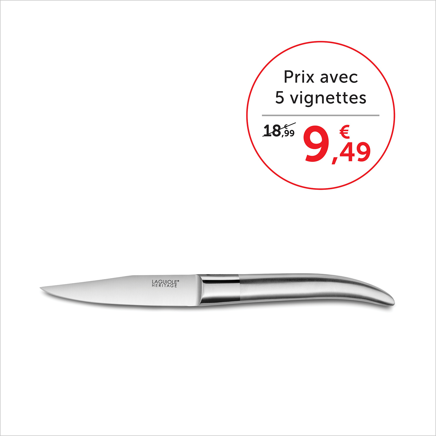 Prix avec 5 vignettes 9,49€ sans vignettes 18,99€