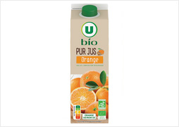 PUR JUS D'ORANGE U BIO  La brique de 1 L