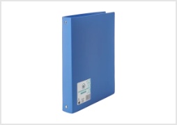 Classeur souple U 4 anneaux A4 en polypropylène 40mm bleu