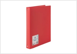 Classeur souple U 4 anneaux A4 en polypropylène 40mm rouge