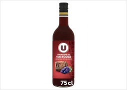 VINAIGRE DE VIN ROUGE 7°U  La bouteille de 75 cL