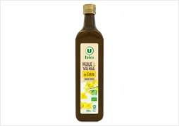 HUILE VIERGE DE COLZA U BIO  La bouteille de 500 mL