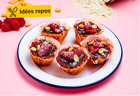 Bouchées framboise et avoine