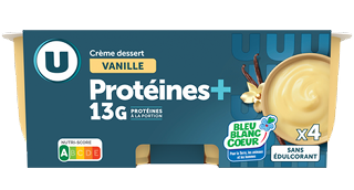 Crème dessert Vanille Protéines+