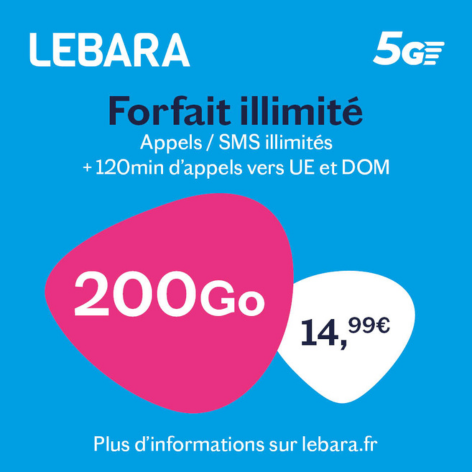 Recharge Lebara Mobile 14€99