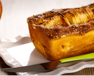 Cake aux pommes debout