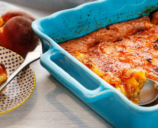 Gratin de pêches